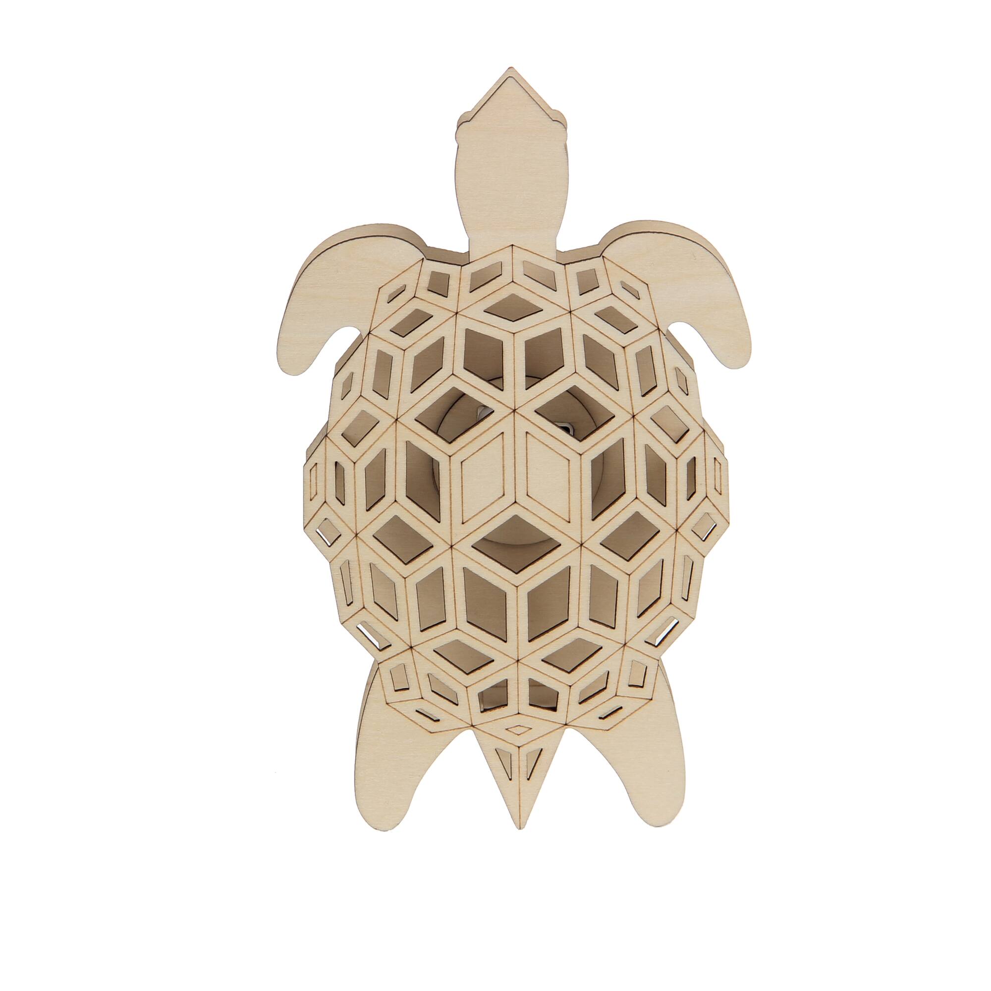 Jonathan Adler x Michaels 7.75" Geometric Turtle DIY LED Wood Décor